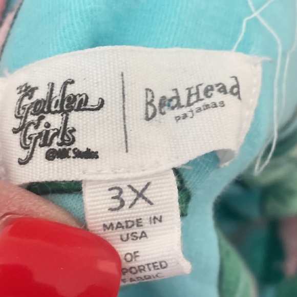 Bedhead Pajamas The Golden Girls RARE 3X organic cotton palm print 2 pc set - Picture 3 of 10